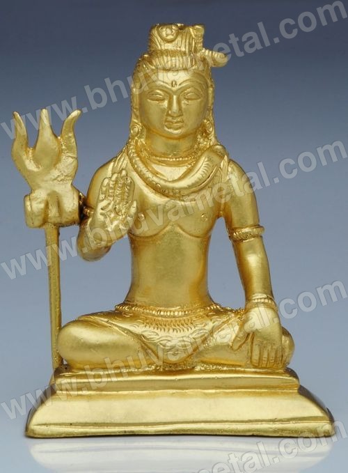 Brass Mahadev Statue