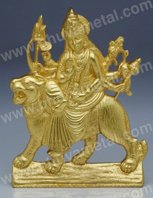 Brass Ambaji Statue