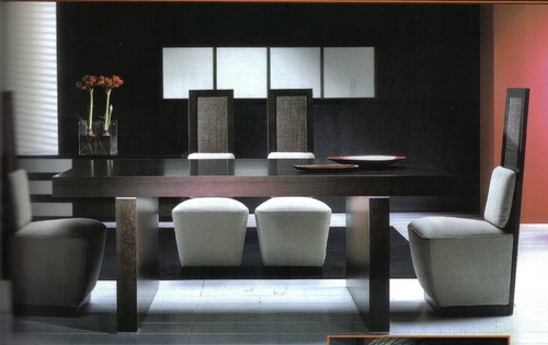 Modern Dinning Set - Wood, Table 200x100cm, Brown | Elegant Design, Comfortable Seating, Spacious Table