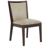 Wooden Restaurant Chairs - Wood, Fabric, 20x20x40 inches, Dark Brown | Durable, Comfortable, Stylish, Elegant, Easy Clean