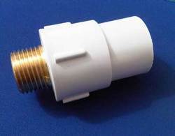 White Cpvc Male Thread Adapter