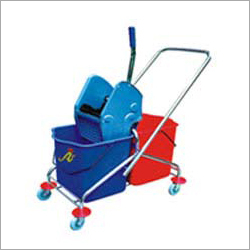 Double Mop Wringer Trolley