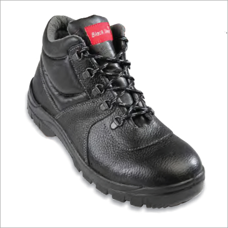 Black Leather Safety Shoes