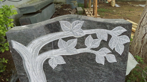 Orion Blue Granite Headstone