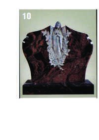 Indian Aurora Granite Headstone with Ornament Work