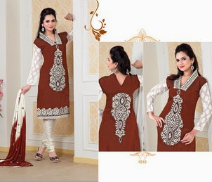 Brown Floral Embroidered Polyester Dress - 48 Inches, S-XL | Elegant Design, Soft Fabric, Comfortable Fit, Durable Material