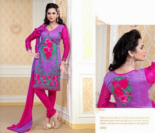 Floral Polyester Fabric - 44 Inch Length, Purple | Soft, Stylish, Comfortable Fit, Durable