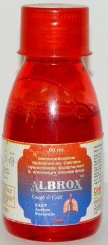ALBROX Syrup - 60ml Red Bottle | Cough Relief, Cold Remedy, Fast Action, Effective Formula