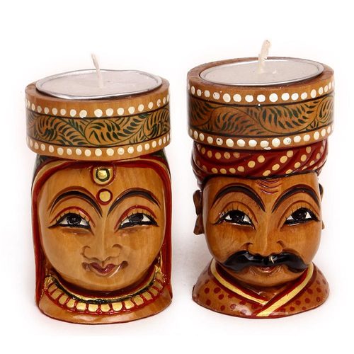 Tealight Holder Man Womwn Face