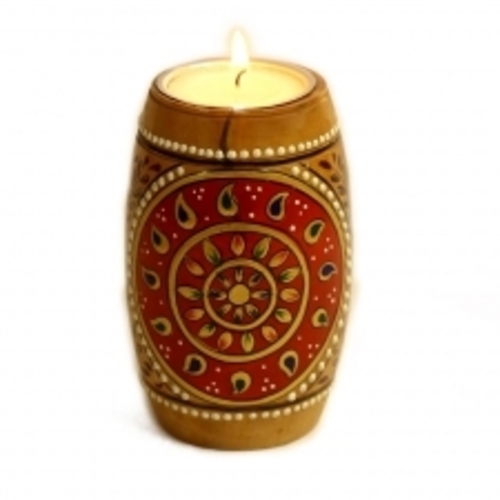 TEALIGHT HOLDER DHOLAK SHAPED