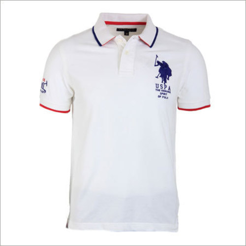 Half Sleeves White T-Shirts