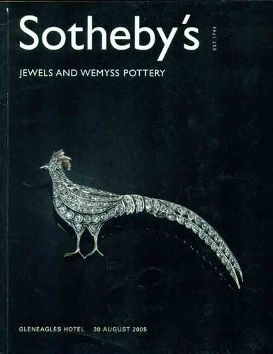 Sotheby's Jewels and Wemyss Pottery Gleneagles Hotel 30 August 2005 - Black Color, Multiple Pages | Detailed Catalog, Jewels Display, Pottery Showcase, Auction Record