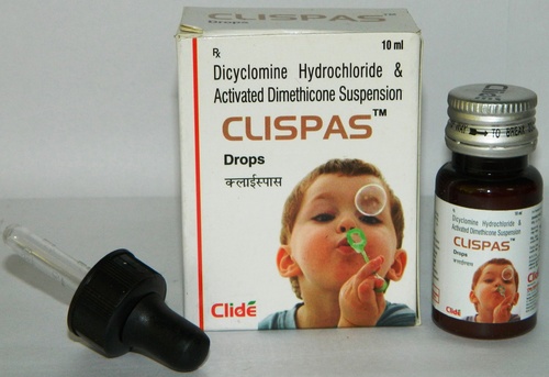 CLISPAS DROP 10ML - Brown Flavoured Liquid, Dicyclomine & Dimethicone | Colic Relief, Vomiting Reduction, Infant Oral Drops
