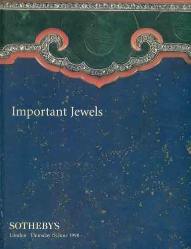 Sotheby's Important jewels London thursday 18 june 1998.