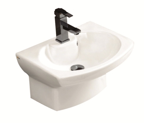 Wash Basins With Half Pedestal