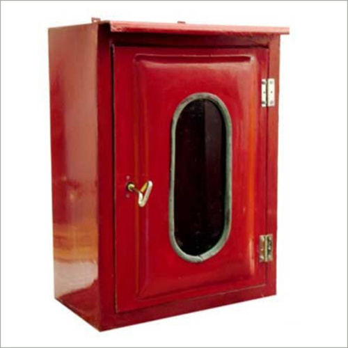 Fire Hose Box - Mild Steel, Various Sizes Available, Red Color | ISI Standards Compliant, 1-Year Warranty, Ideal for Emergency Access