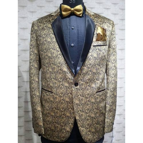 print velvet suit