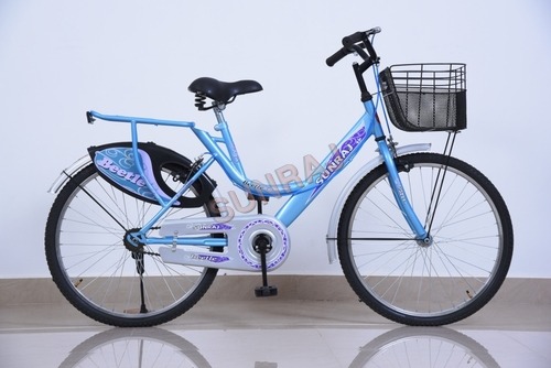 MTB CYCLE - Steel Frame, 26 Inch, Light Blue | Easy Riding, Durable Frame, Comfortable Seat, Reliable Brakes, Convenient Basket