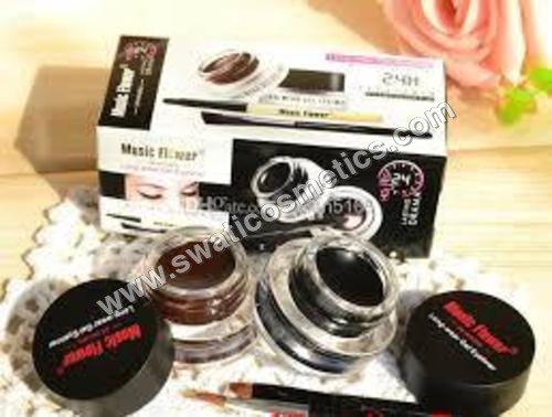Music Flower Gel Eyeliner ( Brown + Black )