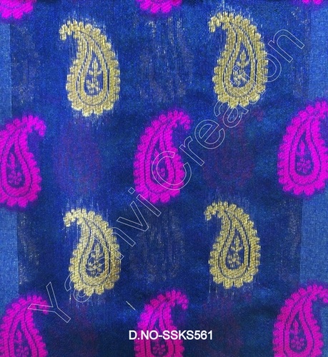 Jacquard fabric for bridal saree