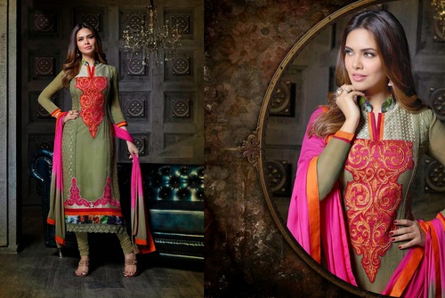 Esha Gupta - Beautiful Exclusive Designer Suit