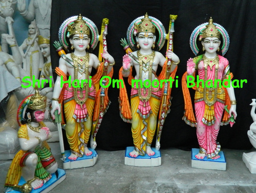 Marble Ram Sita Statue
