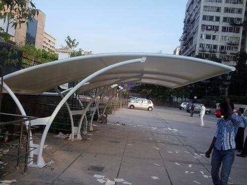 White Modular Metal Sheds For Car Parking