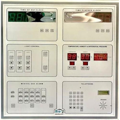 Modular Operation Theater Control Panel (Membrane Type) Application: 1. Daytime Digital Clock Elapsed 2. Time Digital Clock