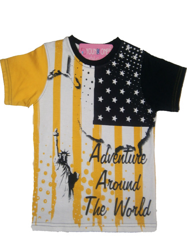 round nack t-shirt for kid boy