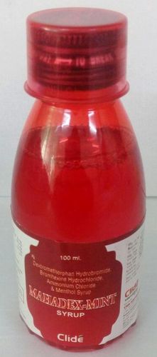 MAHADEX MINT SYP. - Red Bottle, 100 ml | Mint Flavor, Cough Relief Syrup