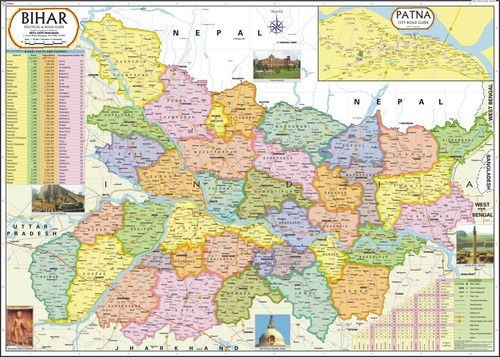 Bihar political map