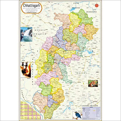 Chhattisgarh political map