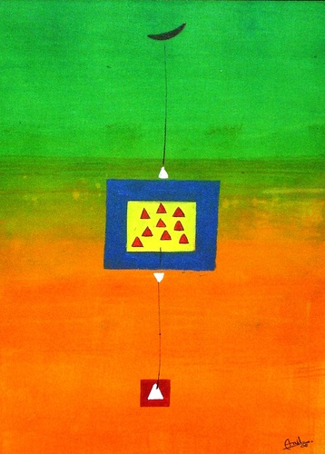 Anil sharma , 26'x19', acrylic on canvas