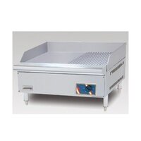 Gas Griddle - Stainless Steel, 220-440 Voltage, Silver | Strong Build, Easy Cleaning, Perfect For Food Industries