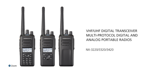 Kenwood DMR NX 3220 VHF  Walkie Talkie