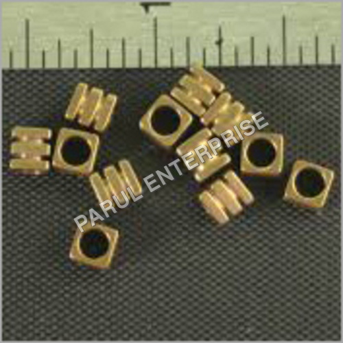 Brass Square Beads For Mala
