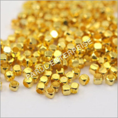 Square Gold Beads