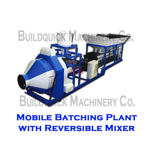 Mobile Batching Plant With Reversible Mixer By BUILDQUICK MACHINERY COMPANY