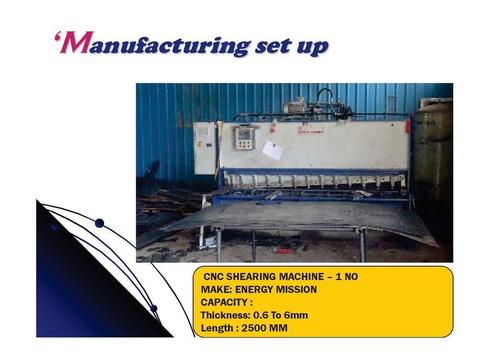 Fabrication Using CNC Shearing Machine