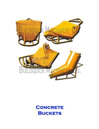 Concrete Buckets - Anti-corrosion Coated Finish, 220v/380v/440v Voltage | Yellow, Manufacturer's Warranty Available, Varying Weight Based On Model