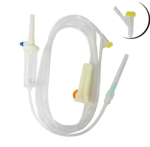 I.V. INFUSION SET a VENTED (With Y Connector & Luer Lock)