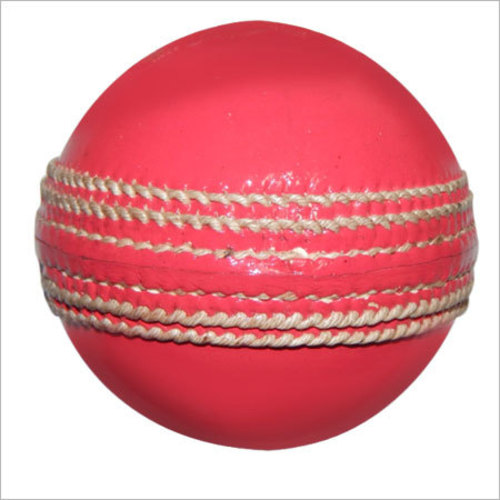 Pink Cricket Leather Ball