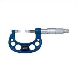 Blue And Silver Blade Micrometer