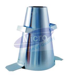 SLUMP CONE - Galvanized Steel 400mm x 400mm Stainless Steel Rod | Concrete Testing Durable Accurate