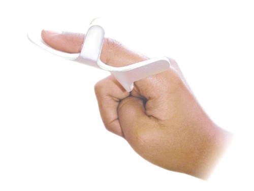 Frog Splint - Aluminum, Universal Size, White | Lightweight, Flexible, Durable, Foam Covered