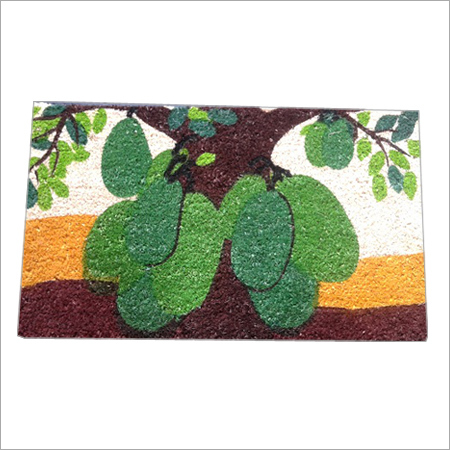 PVC Bleached Stenciled Mat