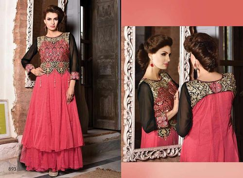 Stylish pink gown
