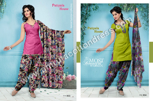Unstiched Patiyala Dress Materials