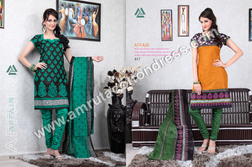 Designer Cotton Dress Materials