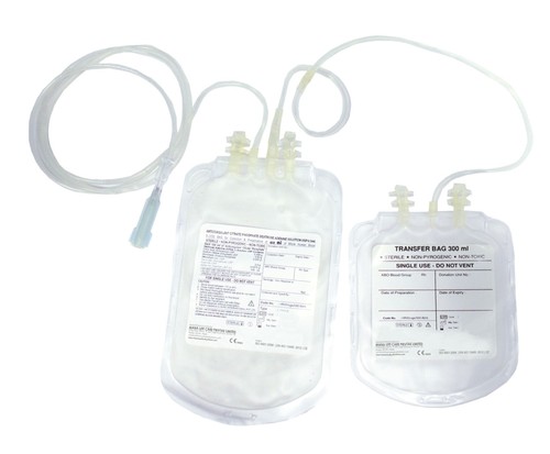 Blood Bag System Double